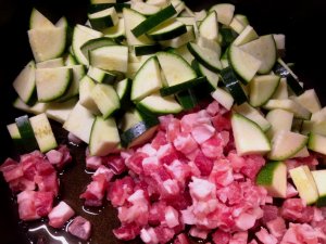RUCOLA COME PREZZEMOLO: LINGUINE CON ZUCCHINE AFFUMICATE